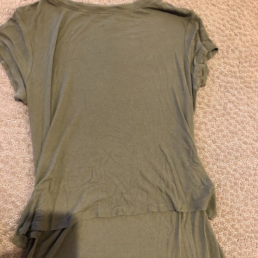 Olive Green High-low top